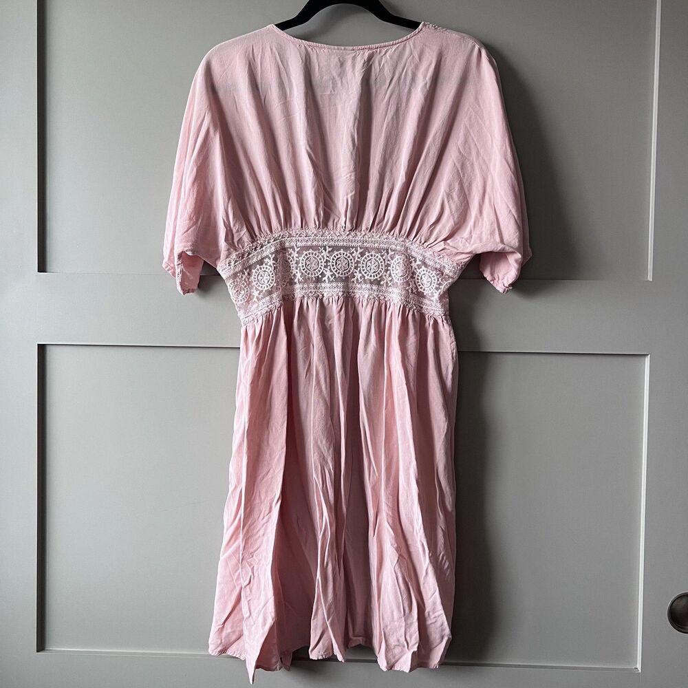 Vince Camuto Pink Lace-Trim Swim Coverup PRICE FIRM! - Picture 2 of 12